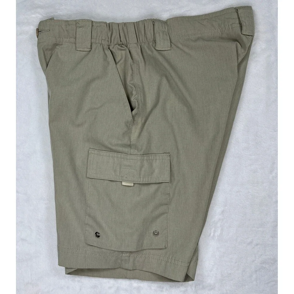 Clearwater Outfitters Men's Angler Hybrid Board Cargo Shorts Khaki Tan Size M